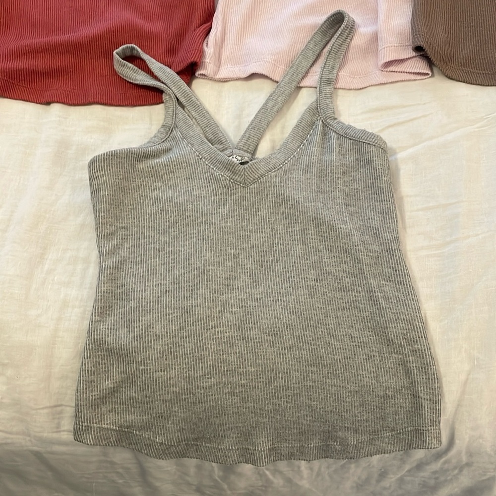 Free People That Easy tank v back knit
